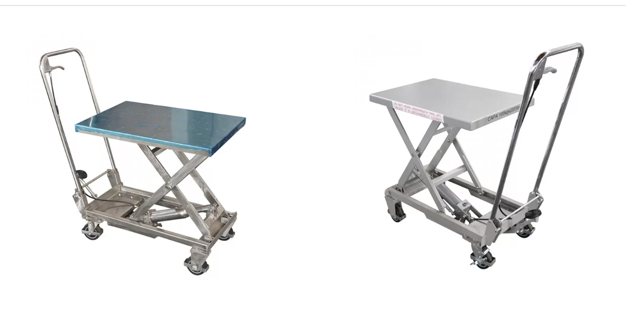 BSA10 Masă de ridicat din aluminiu / foarfecă manuală din oțel inoxidabil